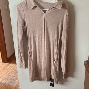 Chic Tan Long Sleeve Tunic